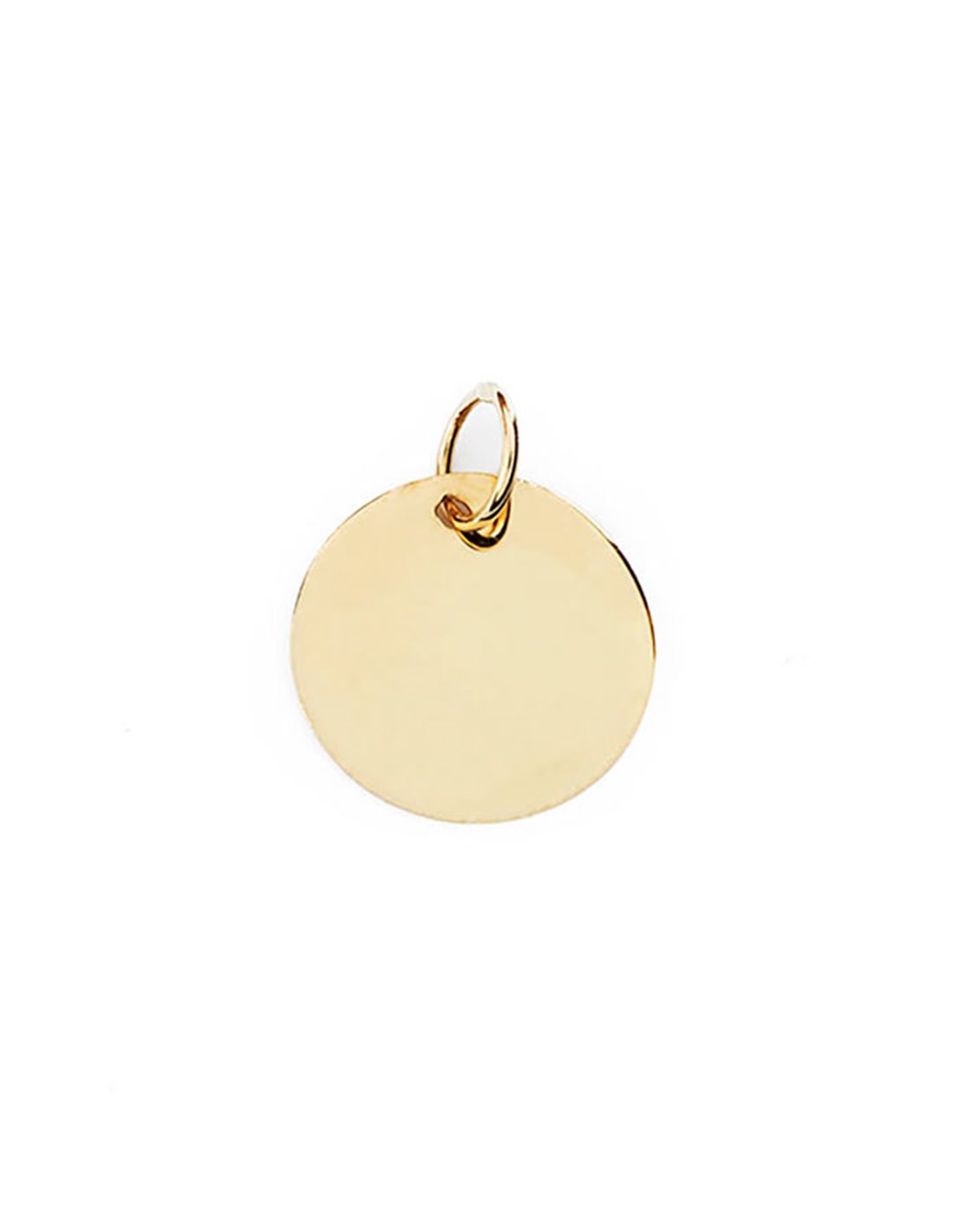 18 K Gold Pendant « Smooth Plate » ERE00