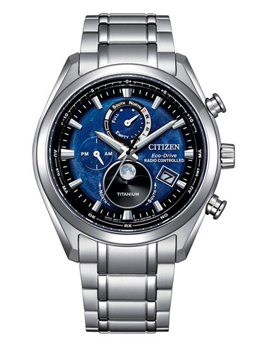 Citizen Watch BY1010-81L Eco-Drive Tsuki-Yomi Moonphase Blue