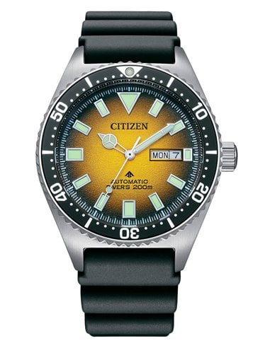 Citizen Automatic Watch NY0120-01X Promaster 200 m Yellow Barnacle