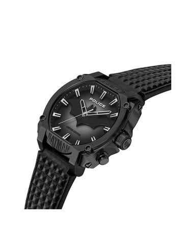 Police PEWGD0022601 Batman Forever Watch Black Ip Black Leather