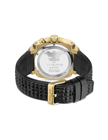 Police PEWGD0022602 Watch Batman Forever Golden Black Leather