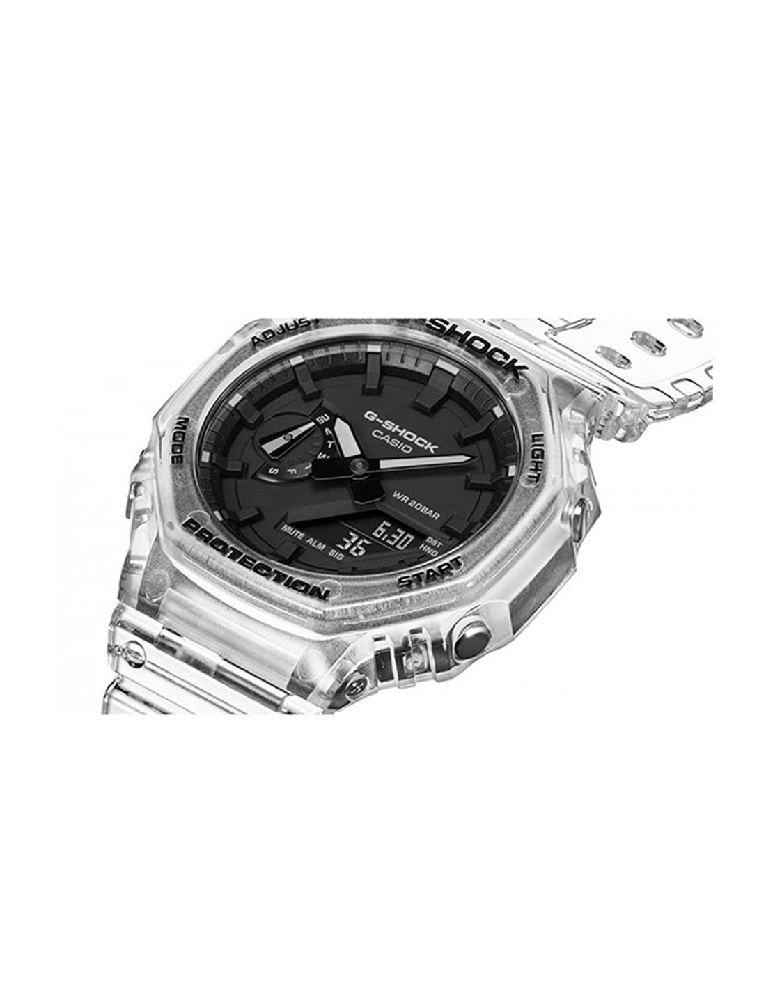 G-Shock Classic Style GA-2100SKE-7AER Skeleton Series - White Watch • EAN:  4549526297939 •