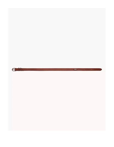 Pulseira Fossil JF04127200 HERITAGE em couro Marrom