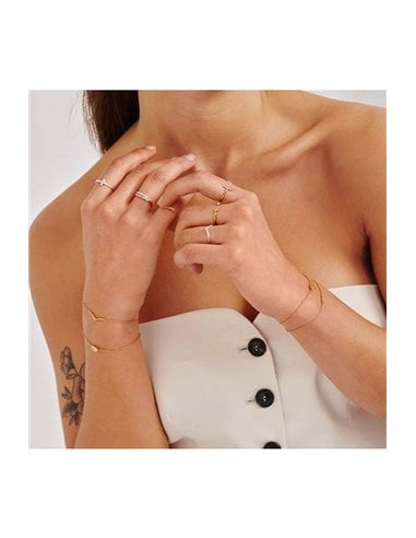 Armband RY000067 Baguette Gold Basics