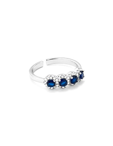 RY000164 The Crown Blaue und Zirkon-Ring