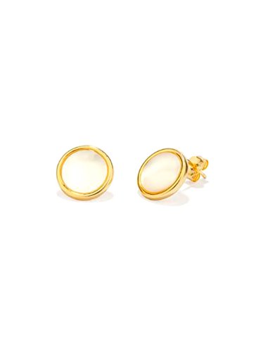 RY000178 Brincos Radiant MOTHER OF PEARL: Brilho moderno e elegante