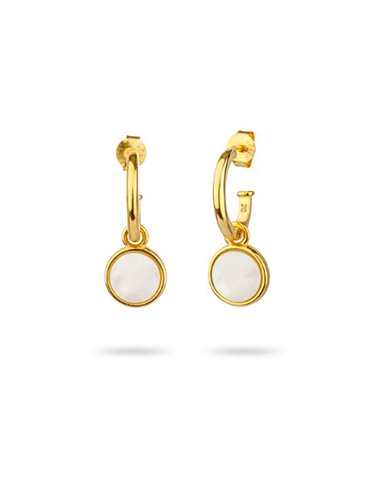 RY000179 Boucles d'oreilles MOTHER OF PEARL Radiant : Délicatesse et Charme