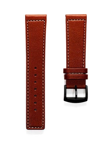 Correa Citizen BM8476 Cuero Marrón 22 mm Hebilla Negra