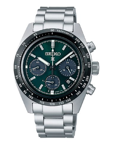 Relógio Seiko SSC933P1 Solar Prospex Speedtimer Mostrador Verde Oliva 39 mm
