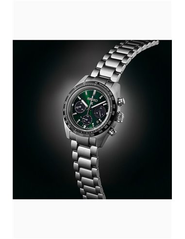 Herrenuhr Seiko SSC933P1 Solar Prospex Speedtimer Olivgrün Zifferblatt 39 mm