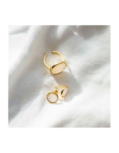 RY000180 Bague Radiant MOTHER OF PEARL: L'équilibre parfait