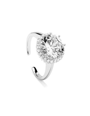 RY000209 Anel Radiant First Class: Glamour e Brilho em Cada Detalhe