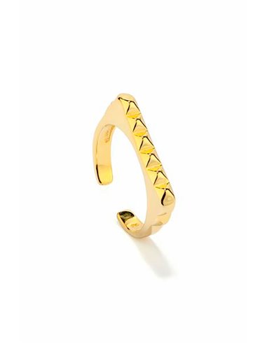 RY000216 Bague PUNK Radiant : Une Explosion de Modernité