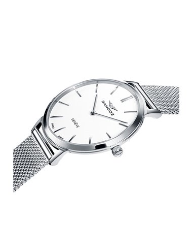 Relógio suíço Classic & Slim Sandoz feminino 81350-07