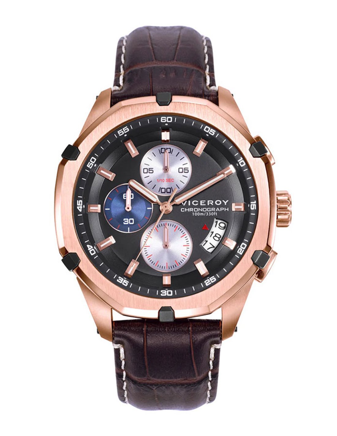 RELOJ VICEROY HOMBRE MAGNUM CRONÓGRAFO ACERO Y CORREA MILANESA