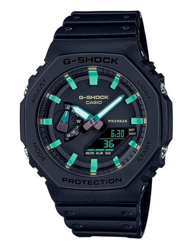Herrenuhr GA-2100RC-1AER Casio G-Shock & G-Carbon Rusty Iron Tiffany Blue