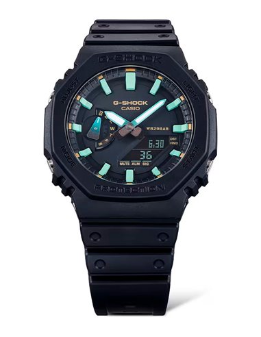 | GA-2100RGB-1AER | Casio « G-SHOCK & G-CARBON VIRTUAL RAINBOW » GA-2100RGB-1AER