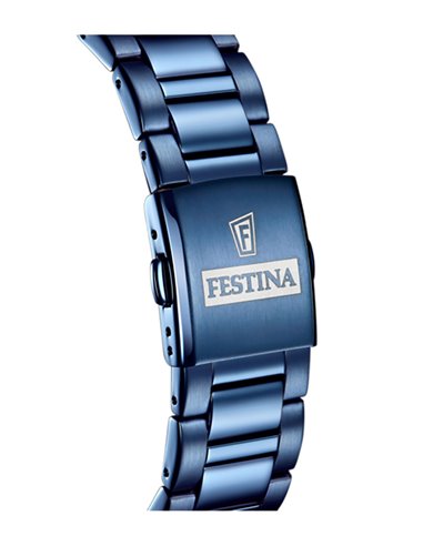 Herrenuhr Festina F20576/1 Ceramic Blaues Zifferblatt