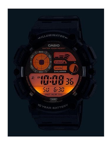 Reloj Casio WS-1500H-2AVEF con modo pesca y fases lunares Azul