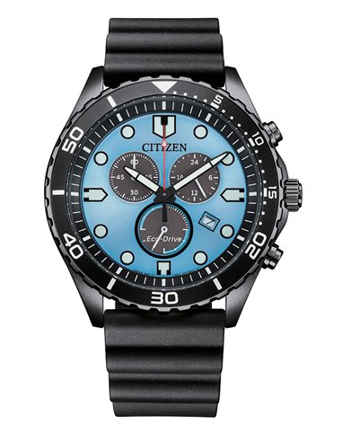 Relógio Citizen AT2567-18L Eco-Drive Of CHR Sporty-Aqua Azul