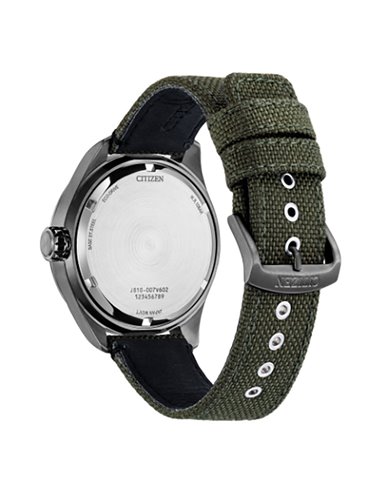 Relógio Citizen AW1837-11H Eco-Drive Of Pilot Traveler Ip Black Verde