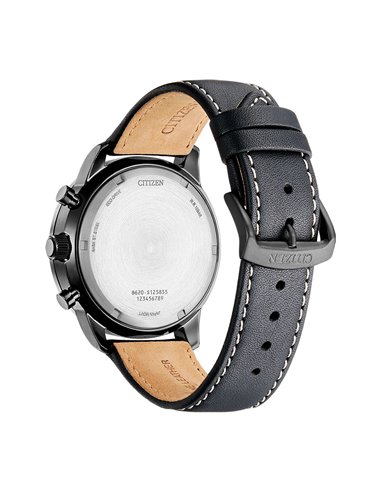 Relógio Citizen CA4505-21X Eco-Drive Of CHR Aviation Pulseira de Couro