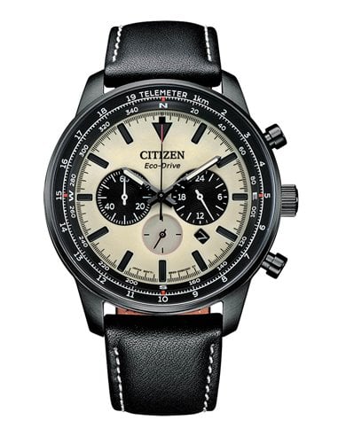 Montre Citizen CA4505-21X Eco-Drive Of CHR Aviation Bracelet en Cuir