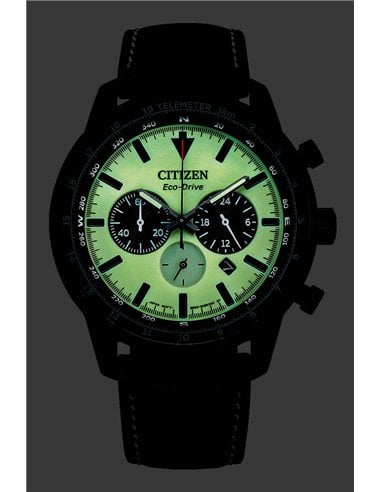 Montre Citizen CA4505-21X Eco-Drive Of CHR Aviation Bracelet en Cuir