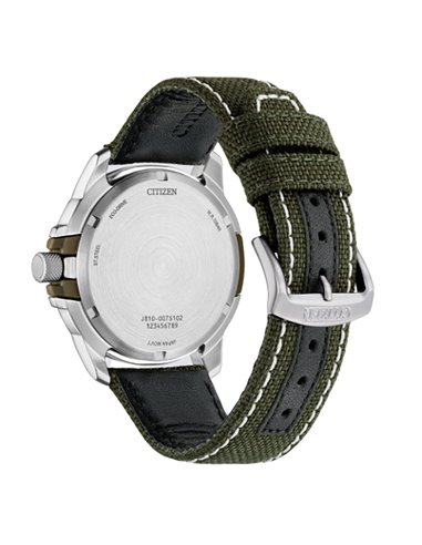 Montre Citizen AW1801-19X Eco-Drive Of Sea Land Cuir et Nylon