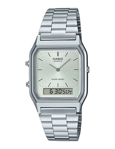 Montre Casio AQ-230A-7AMQYES Collection Vintage Edgy Argent
