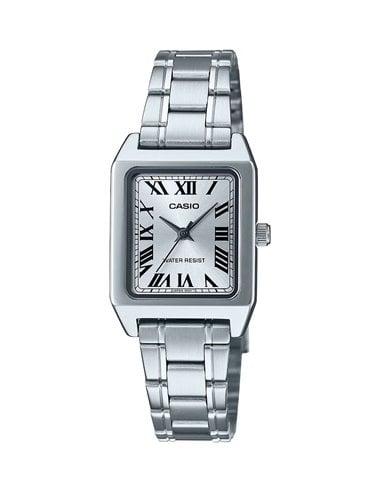 Relógio Casio LTP-B150D-7BEF Vintage Pulseira de aco com algarismos romanos
