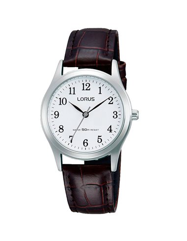 Montre Lorus RRS49VX5 Classic Femme Bracelet en Cuir Brun
