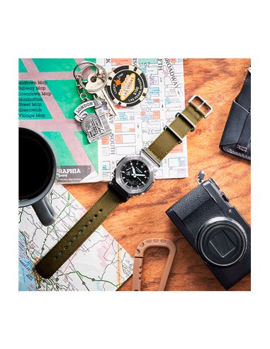 Reloj Casio GM-2100CB-3AER G-SHOCK Utility Metal Correa de Tela Verde