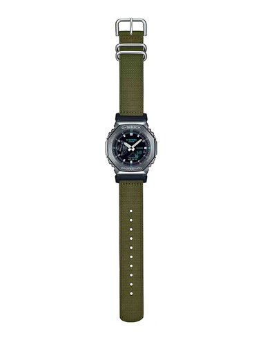 Reloj Casio GM-2100CB-3AER G-SHOCK Utility Metal Correa de Tela Verde
