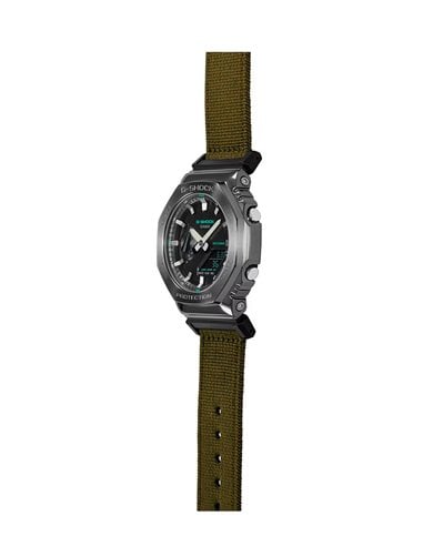 Casio Watch GM-2100CB-3AER G-SHOCK Utility Metal Green Fabric Strap