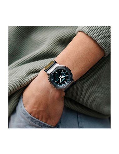 Reloj Casio GM-2100CB-3AER G-SHOCK Utility Metal Correa de Tela Verde