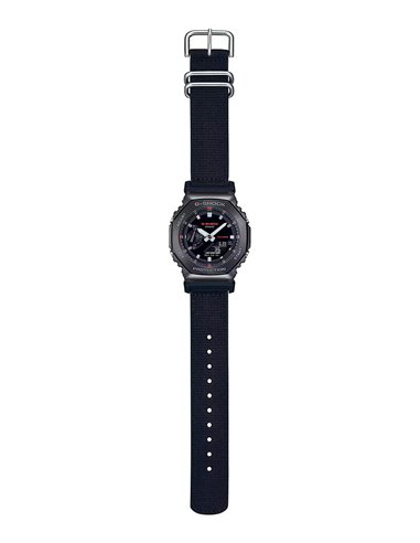 Casio Watch GM-2100CB-1AER G-SHOCK Utility Metal Black Fabric Strap