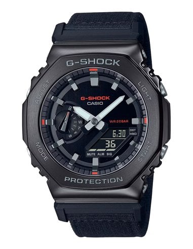 Reloj Casio GM-2100CB-1AER G-SHOCK Utility Metal Negro Correa de Tela