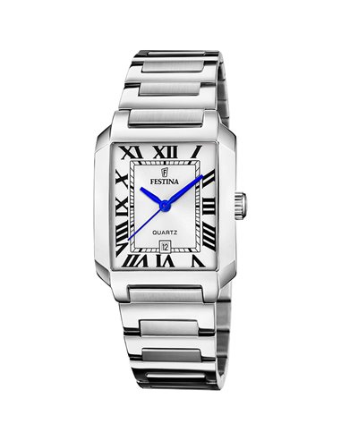 Damenuhr Festina F20679/1 On the Square Silber Silbernes Zifferblatt