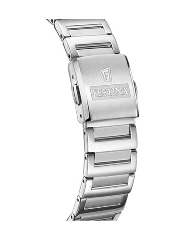 Relógio Festina F20679/3 On the Square Mulher Mostrador Azul Prateado