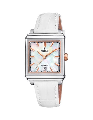 Reloj correa blanca mujer online