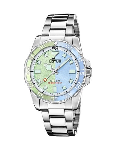 Damenuhr Lotus 18936/2 Trendy Grün und Blau Kombination