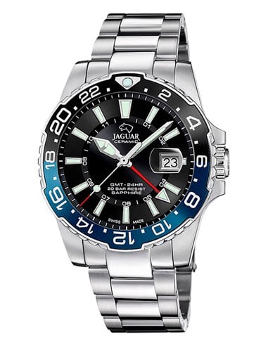 Montre Jaguar J1011/4 Executive Ceramic avec Lunette Bleue et Noire