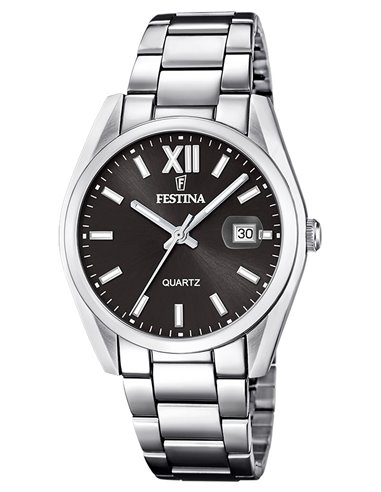 Relógio Festina F20683/6 Aço Clássico Preto