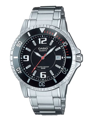 Montre Casio MTD-1053D-1AVES Collection Noir Bracelet en Acier