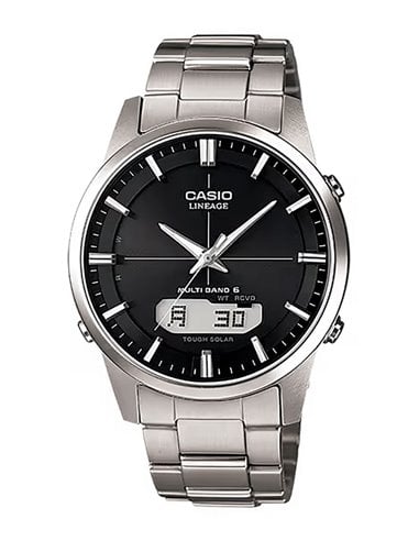 Relógio Casio LCW-M170TD-1AER Wave Ceptor Mostrador Preto