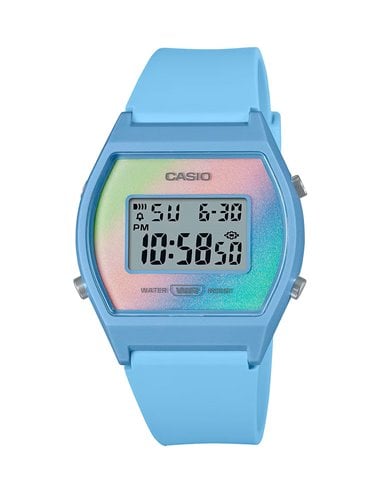 Casio LW-205H-2AEF Timeless Pop Blau Rainbow Uhr