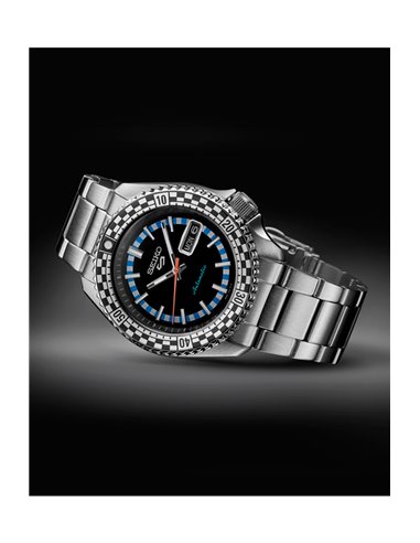 Herrenuhr Seiko SRPK67K1 Automatisch Nº5 Sports Rally Diver Schwarz