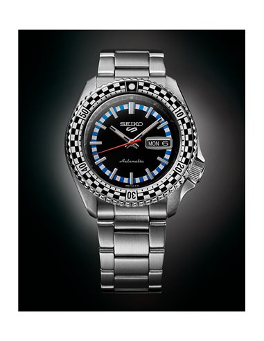 Herrenuhr Seiko SRPK67K1 Automatisch Nº5 Sports Rally Diver Schwarz