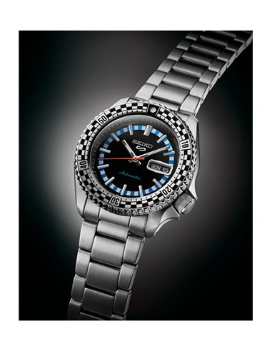 Herrenuhr Seiko SRPK67K1 Automatisch Nº5 Sports Rally Diver Schwarz